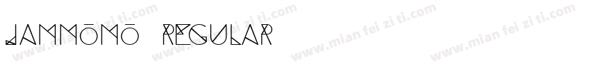jammomo regular字体转换